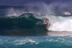 Inside section, Sunset Beach, Hawaii.